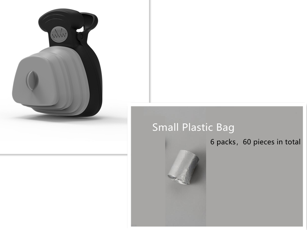 Pet Dog Poop Bag Dispenser Travel Foldable Poop Spoon