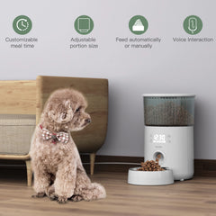 Pet Water Fountain Smart Automatic Feeder 2.5L For Dog Food Bowls Remote Intelligent Cats Feeding Supplies 2in1 Feeding USB