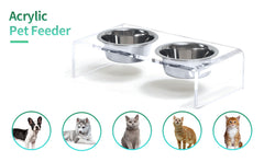 Acrylic Dogs And Cats Pet Feeder Small Cat Dog Feeding Rack