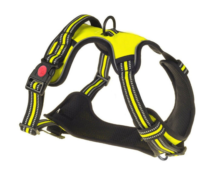 Medium And Large Dog Pet Chest Harness Breathable Reflective Vest-style Vest Dog Harness Big Dog Chest Harness Explosion-proof Customized