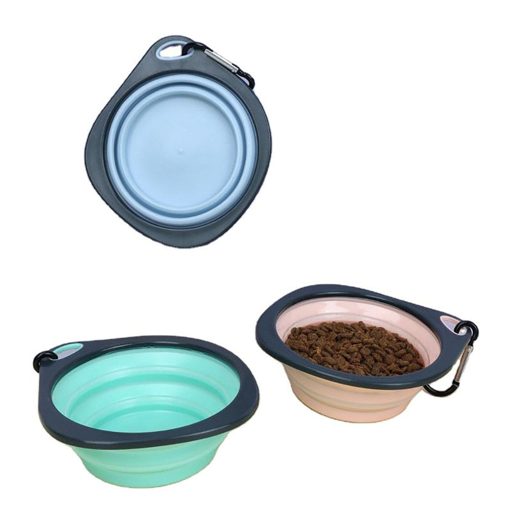 Collapsible Dog Bowls For Travel, Collapsible Silicone Dog Bowl, Foldable Expandable Cup Dish For Small Pet Cat Food Water Feeding Portable Travel Bowl, Dog Portable Water Bowl For Dogs Cats