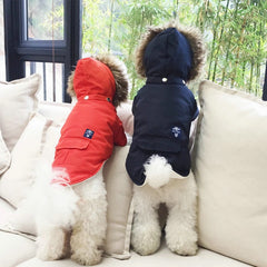 Hooded Cotton Coat Dog Clothing