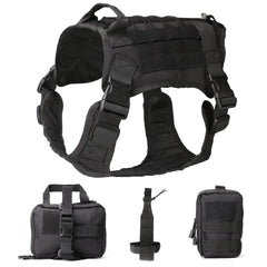 Outdoor Dog Vest Five Piece Suit Tactical Dog Clothing Dog Supplies