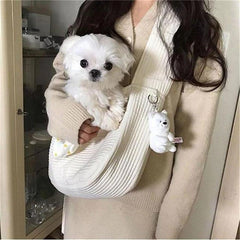 Puppy Kitten Carrier Outdoor Travel Handbag Dog Carriers For Small Dogs, Puppy Dog Carrier For Small Dogs With Multiple Pockets, Breathable Mesh And Soft Cushion, Small Dog Travel Tote Bag For Hiking