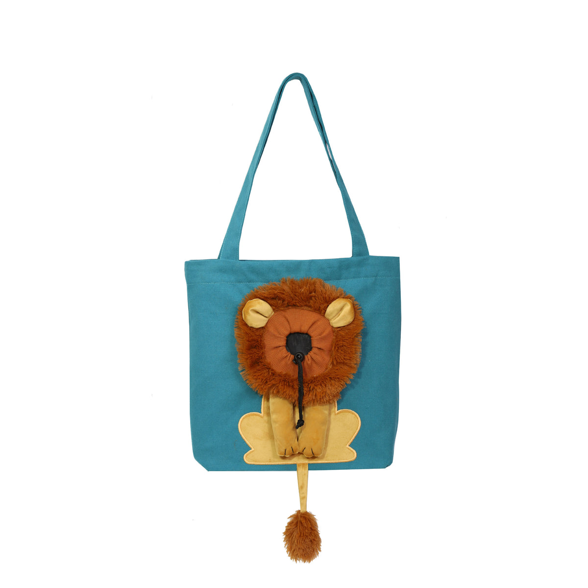 Soft Pet Carriers Lion Design Portable Breathable Bag Cat Dog Carrier Bags Outgoing Travel Pets Handbag With Safety Zippers